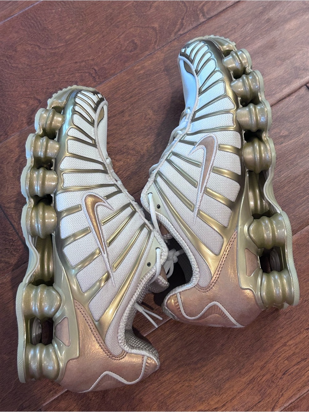 NEW Nike Shox TL Metallic Gold/Celestial Gold/Copper IM7189 113 Women’s US 7.5 - Picture 10 of 13